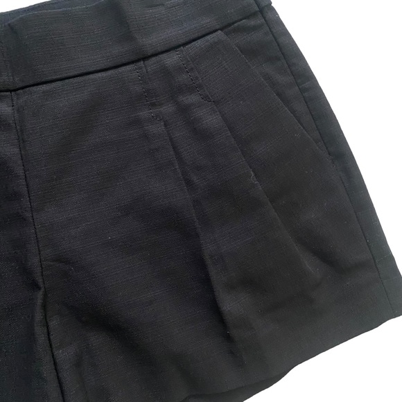 J.Crew NEW Black Pleated Shorts with Side Zipper 4 - Picture 2 of 12